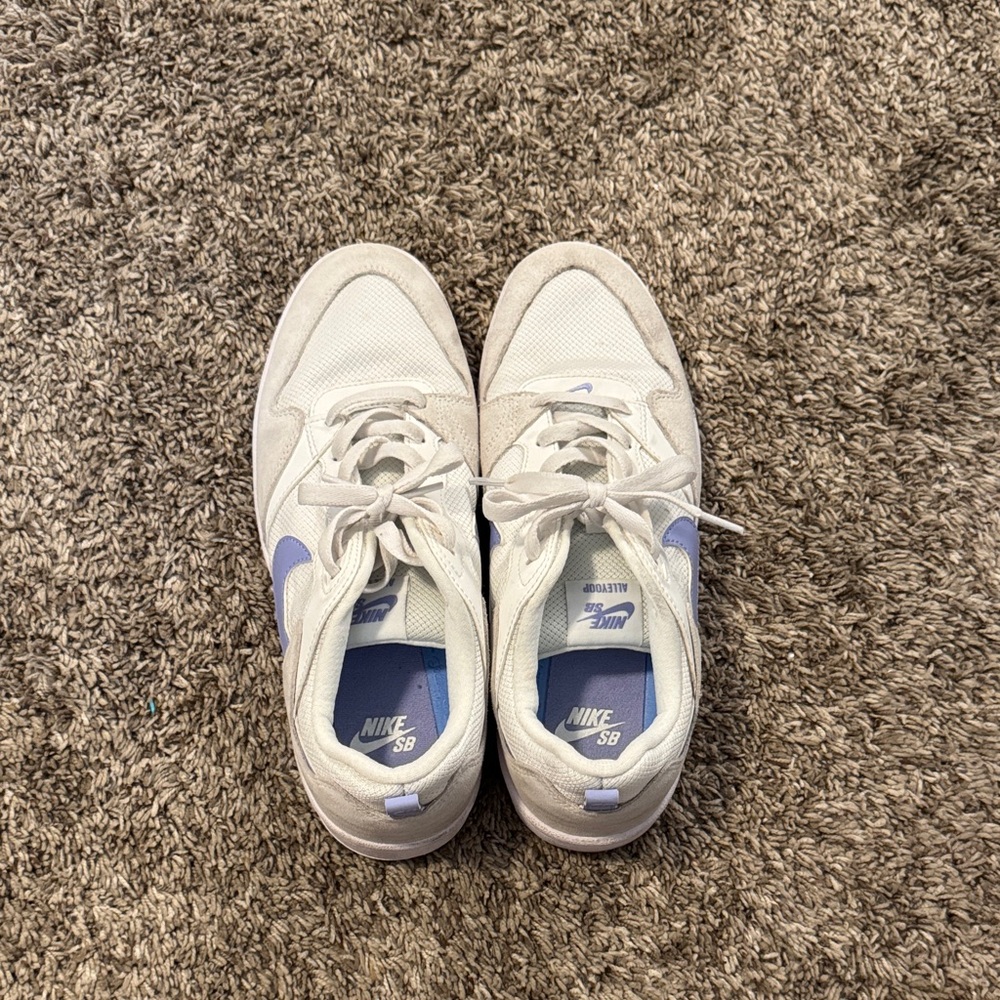 Nike SB White and Lavender Shoes